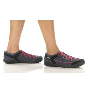 Salewa Alpine Road Womens Gray Blue Fuchsia Pink Canvas Hiking Shoes Sneakers 7